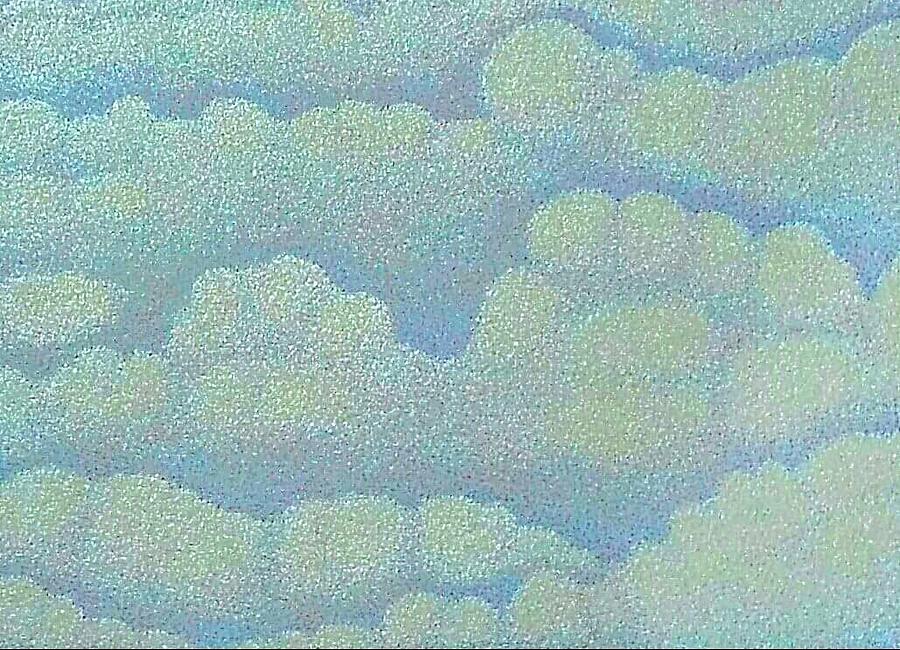 Clouds Painting by Assumpta Tafari Tafrow Neo-Impressionist Works on Paper