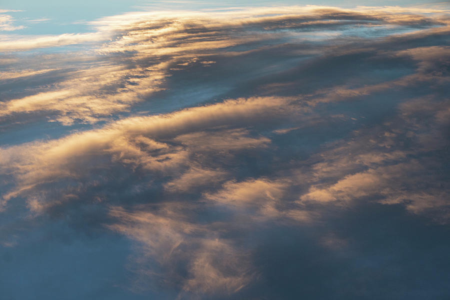 Plane Photograph - Clouds At Dawn From The Air by Phil And Karen Rispin