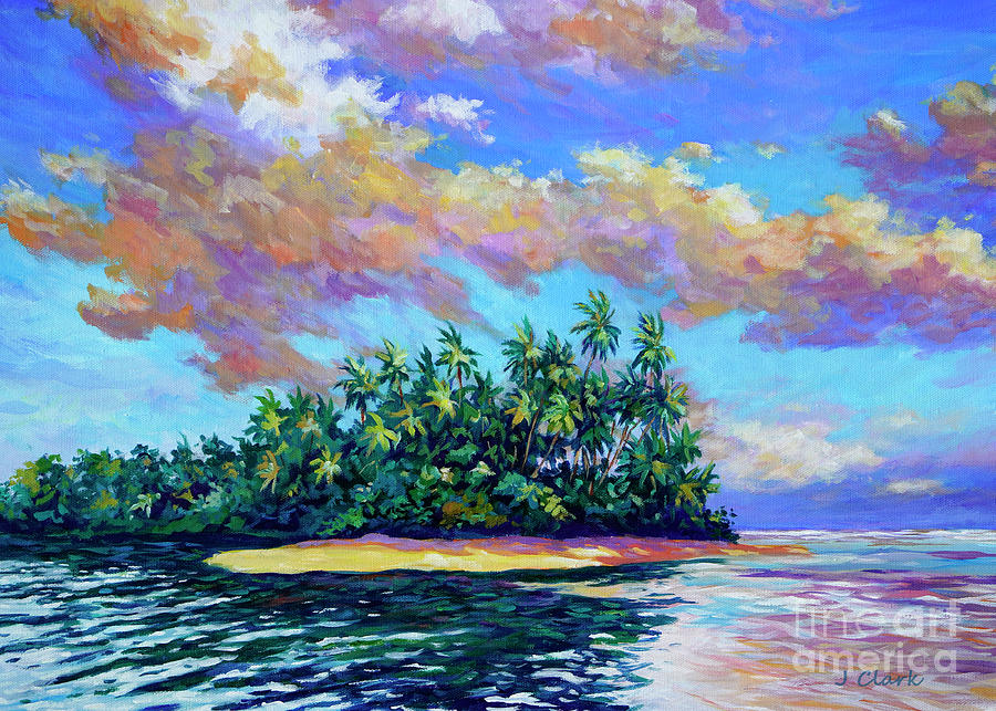Clouds At Sunset At The Mouth Of The Ortoire River, Trinidad 5x7 Ratio Painting