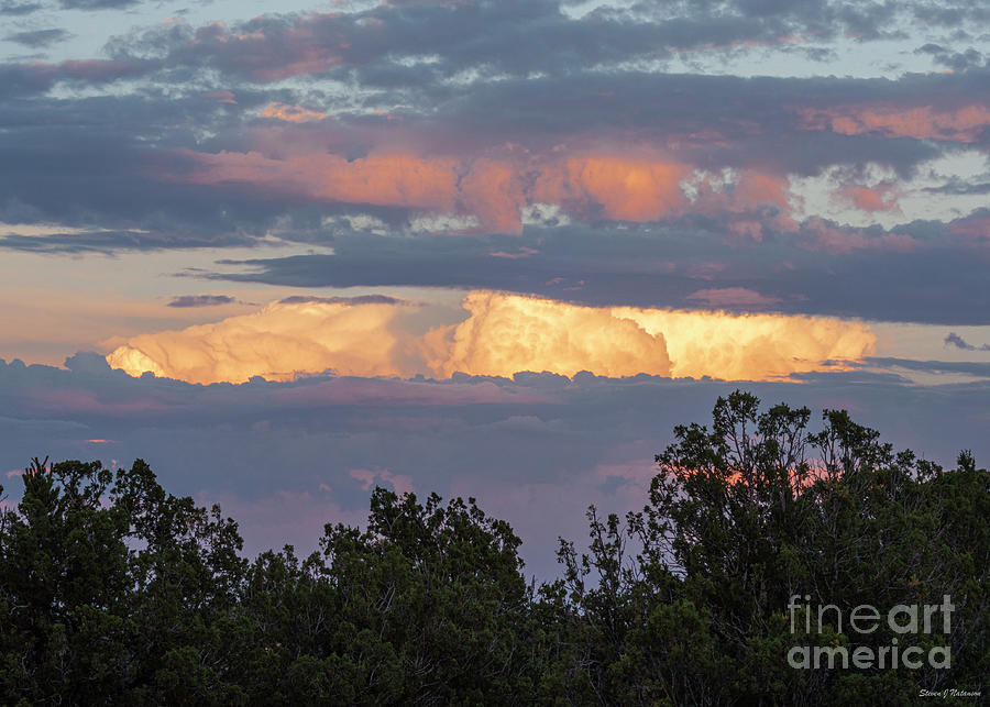 Clouds at Sunset July 4th Photograph by Steven Natanson