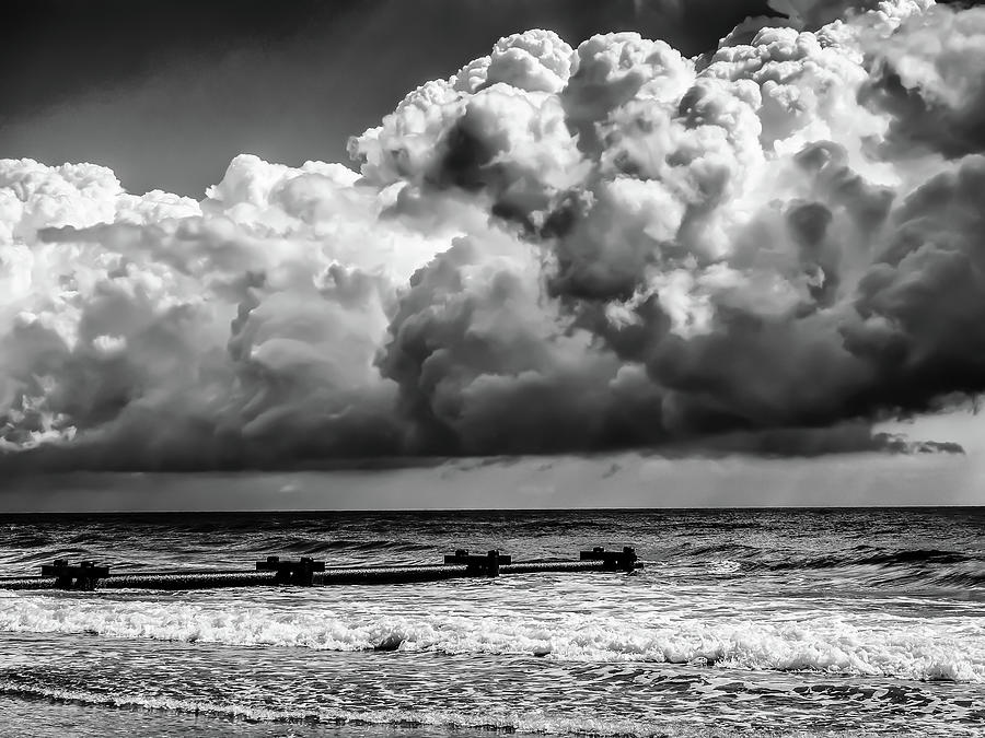 Clouds at the Beach Photograph by Louis Dallara