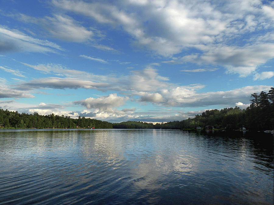 Clouds at the Lake  Photograph by Nancy Griswold