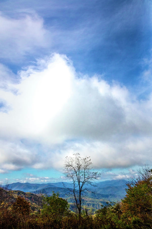 Clouds at the Top Smoky Mountains Photograph by Debra and Dave Vanderlaan