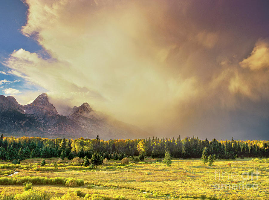 Clouds Blacktail Ponds Grand Tetons National Park Photograph by Dave Welling