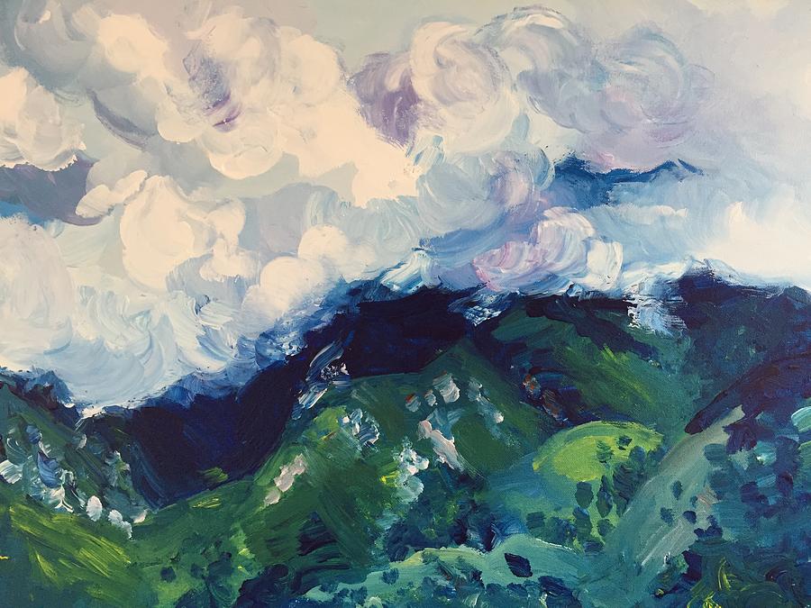 Clouds Coming and Going Painting by Danielle Rosaria