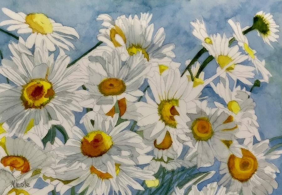 Clouds Of Daisies Painting