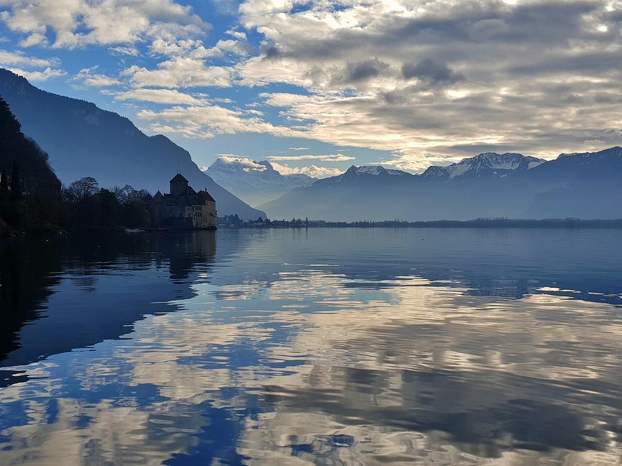 Clouds on Lake Geneva Photograph by Andrea Whitaker