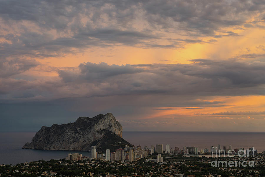 Clouds on the Mediterranean coast in Calpe Photograph by Adriana Mueller