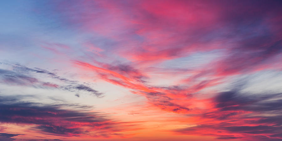 Clouds on the sky. Sunset. Weather. Photograph by Iiievgeniy Clouds on the sky. Sunset. Weather. Photograph by Iiievgeniy