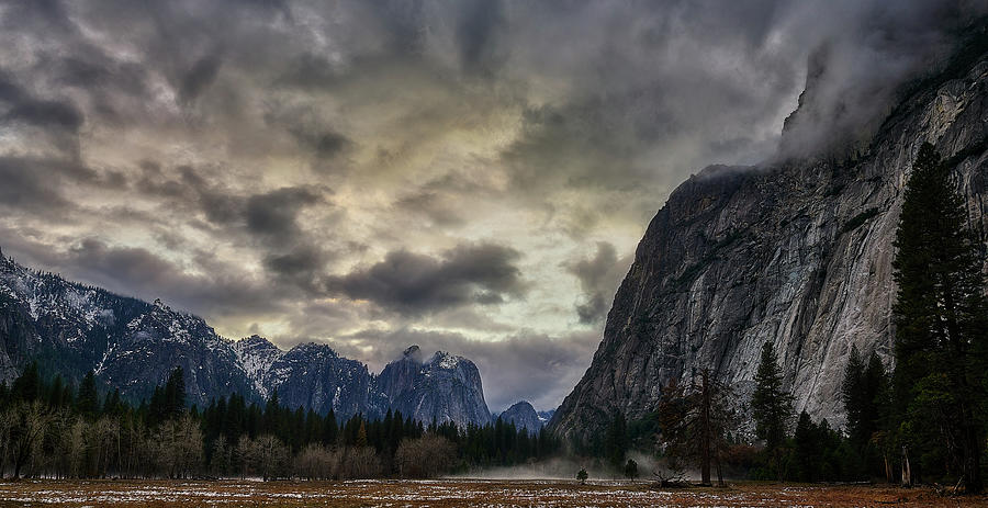 Clouds on Yosemite Granite Photograph by Jon Glaser