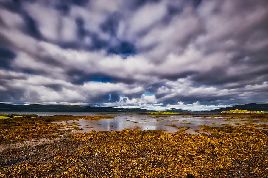 Clouds Over Calgary Bay - Scotland Photograph by Stuart Litoff