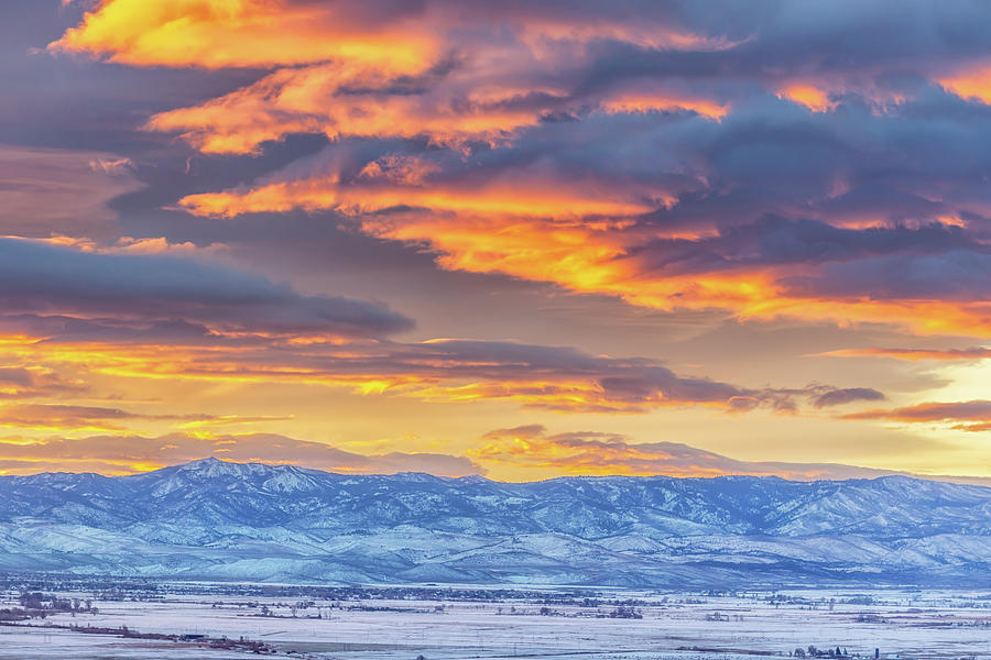 Clouds Over Carson Valley at Sunrise Photograph by Marc Crumpler