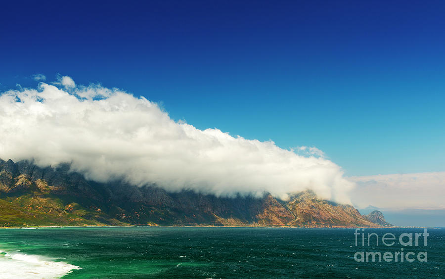 Clouds Over Coastal Mountains Photograph