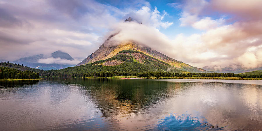 Clouds over Glacier Park Photograph by Andrew Soundarajan