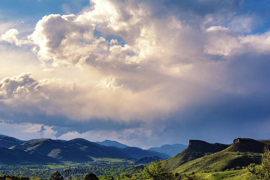 Clouds Over Golden, Colorado Photograph by Jeanette Fellows