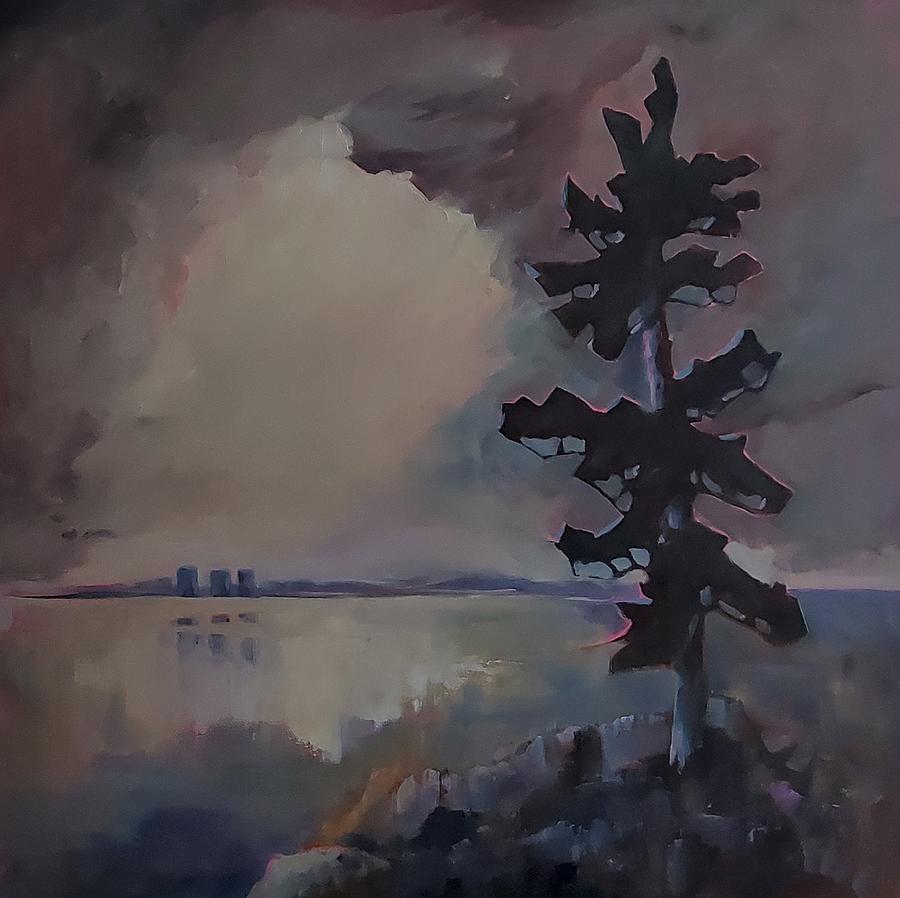 Clouds over Kempenfelt  Painting by Sheila Romard