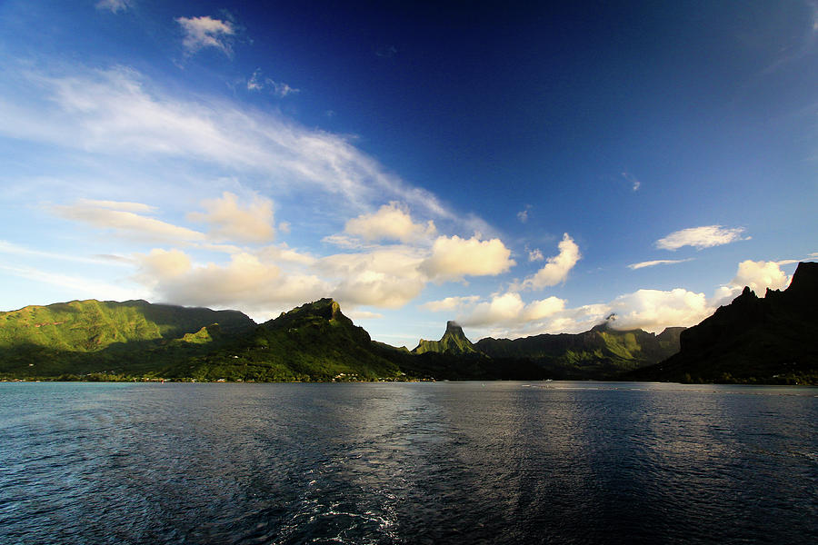 Clouds over Moorea Photograph by Craig A Walker