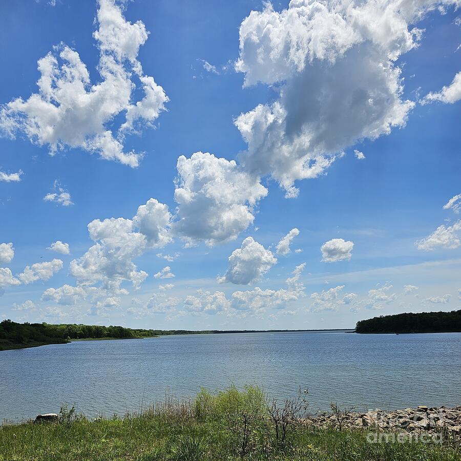 Clouds over Rathbun Lake Photograph by Eloise Schneider Mote - Fine Art ...