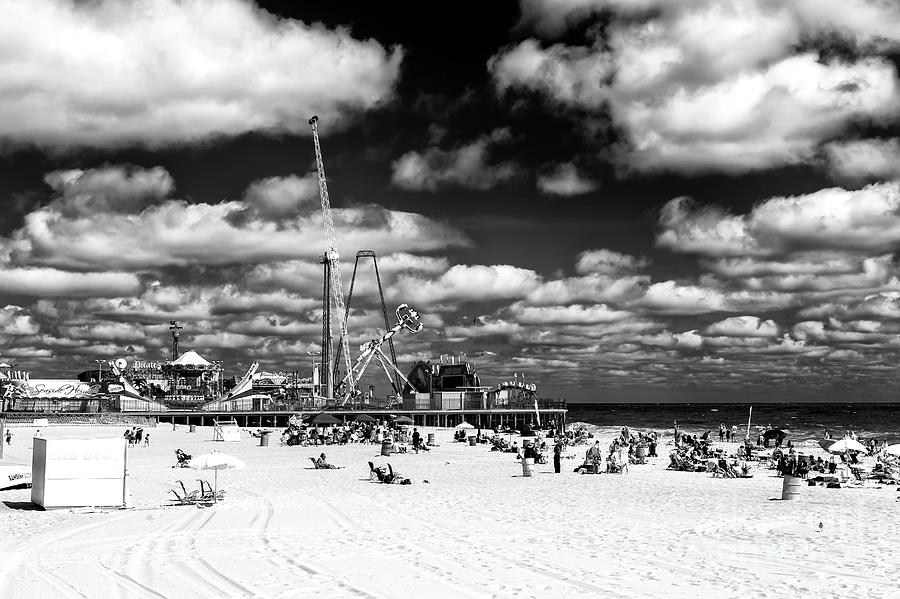 Clouds Over Seaside Heights in New Jersey Photograph by John Rizzuto