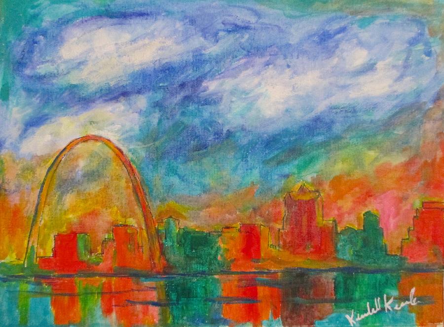 Clouds Over St. Louis Painting by Kendall Kessler