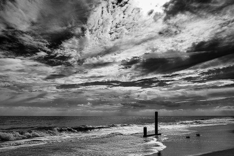 Clouds Over the Beach at Cape May Photograph by Stuart Litoff