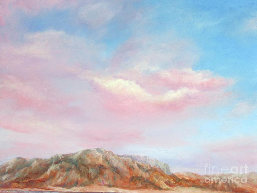 Clouds Over the Desert Painting by Roseann Gilmore