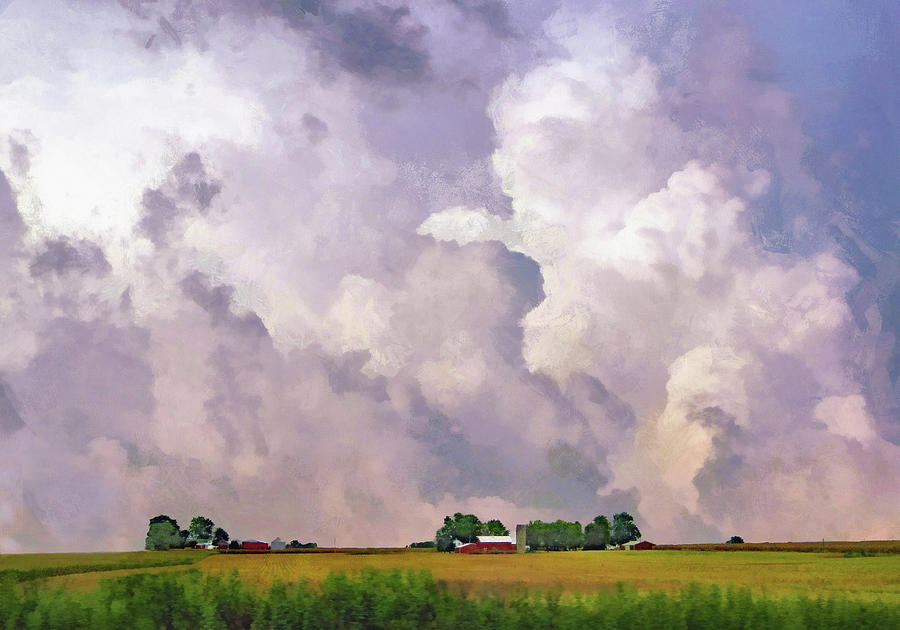 Clouds Over The Prairie Photograph by Cedric Hampton