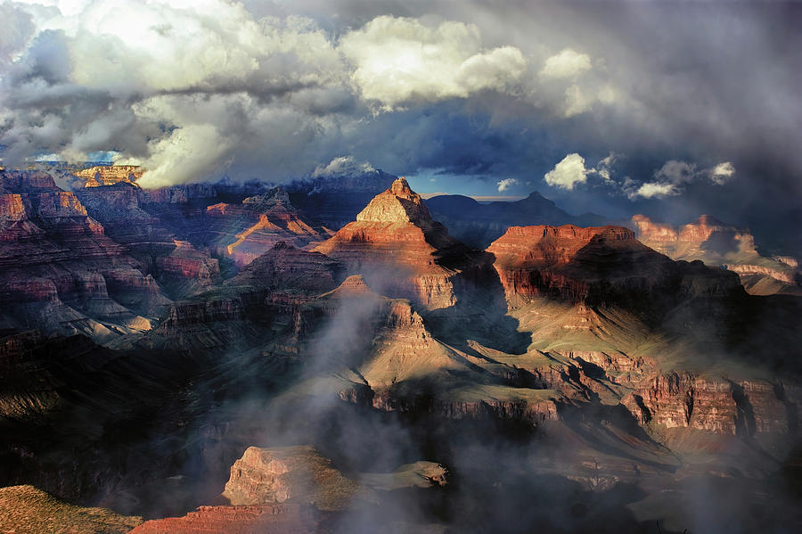 Clouds Part Over The Canyon Photograph
