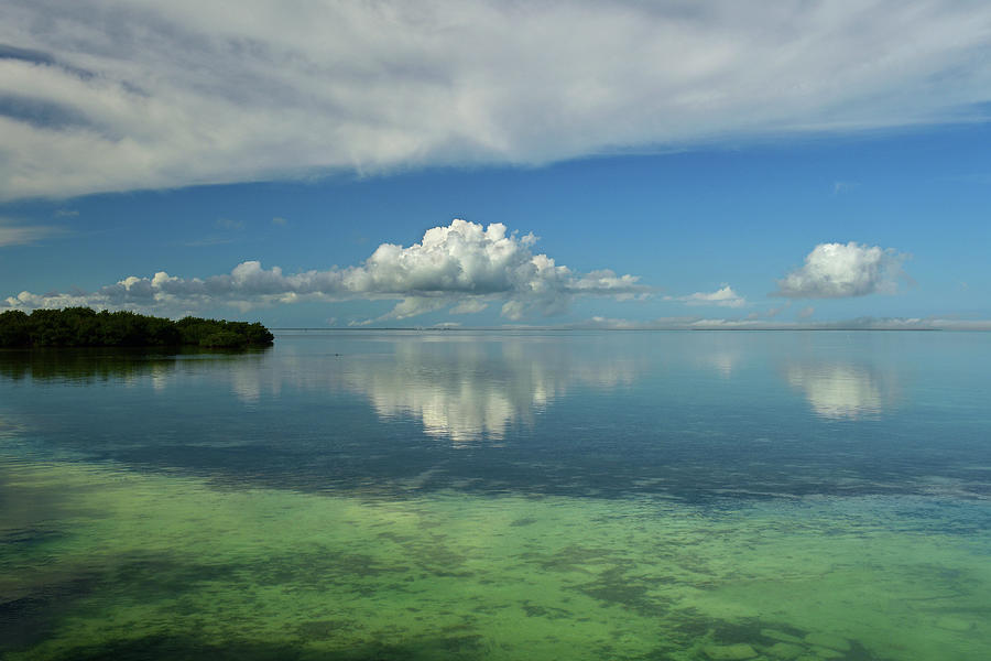 Clouds Reflected on the Dead Calm Atlantic Ocean 1 Photograph by Dean ...