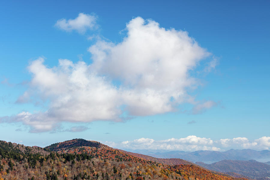 Clouds With Autumn Mountains Photograph