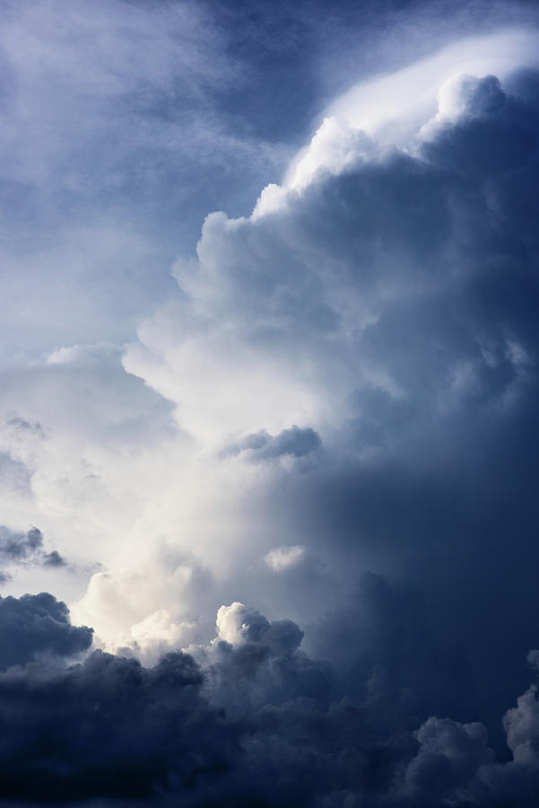 Cloudscape - Aloft Vertical Photograph by Laura Fasulo