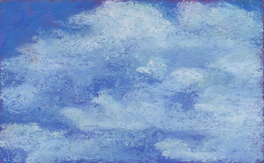Cloudscape on the Way to Key West  Pastel by Anne Katzeff