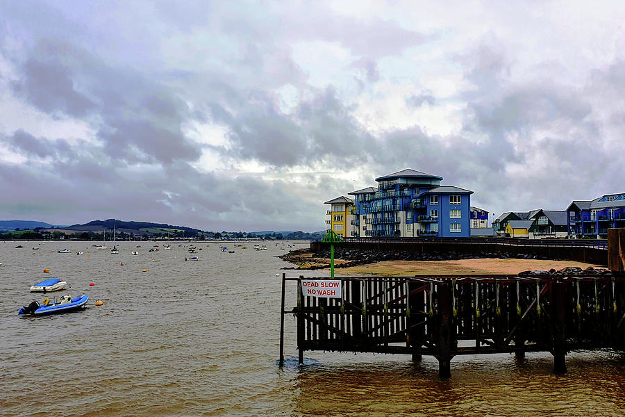 Cloudy and Windy Exmouth Photograph by Jeremy Hayden