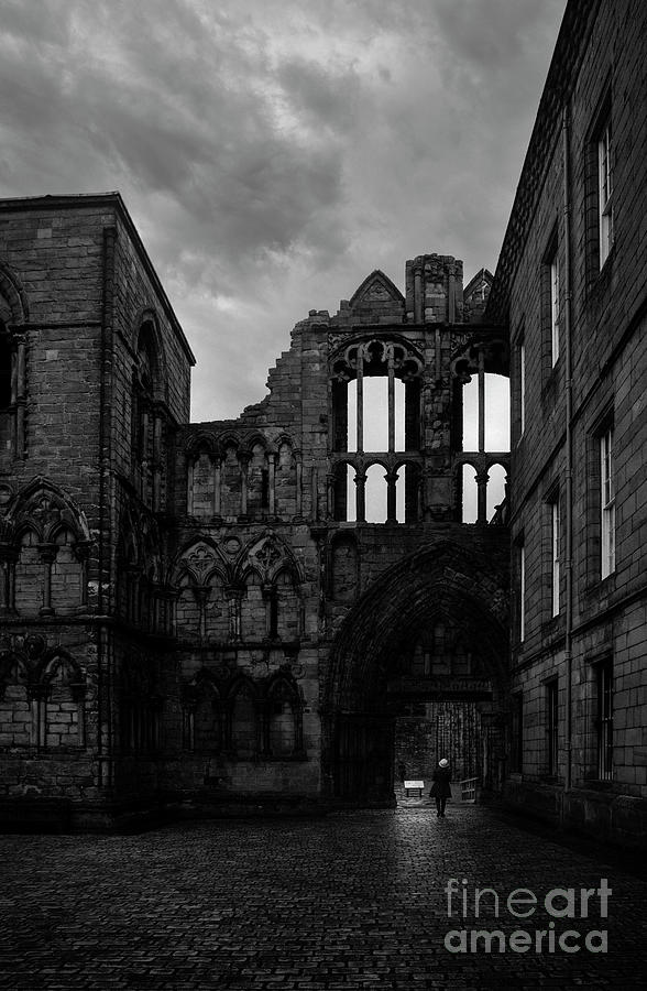 Cloudy Day At Holyrood Abbey Photograph