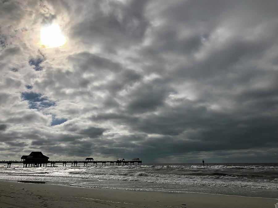 Cloudy Day at the Beach Photograph by Caroline Brown