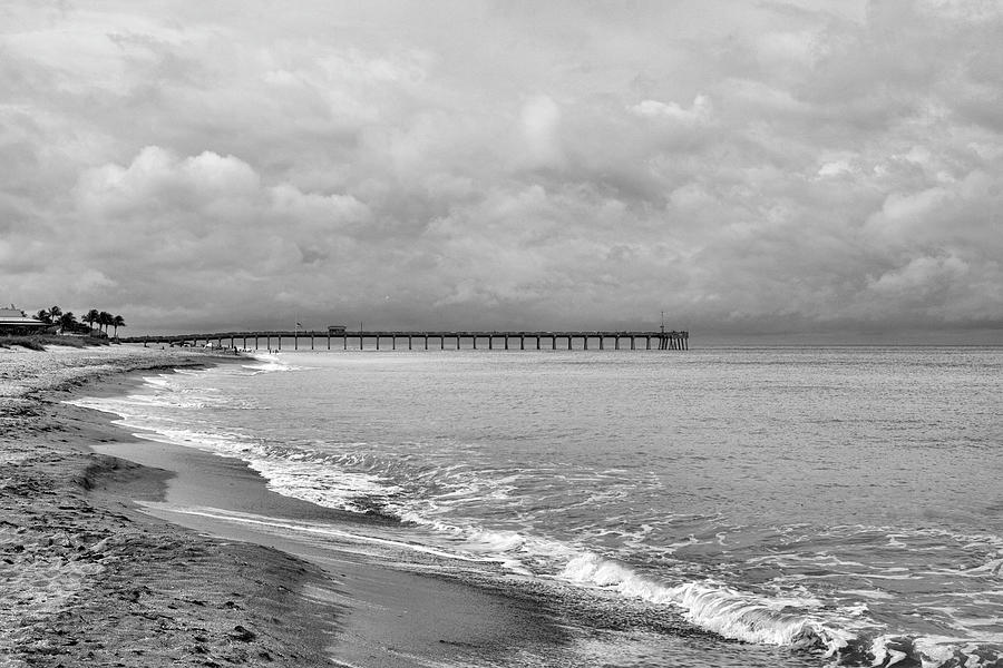 Cloudy Day At The Pier Photograph by Robert Wilder Jr