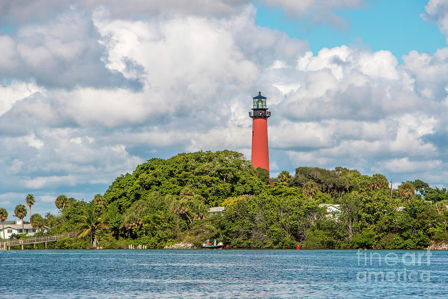 Cloudy Day Lighthouse Photograph by Tom Claud