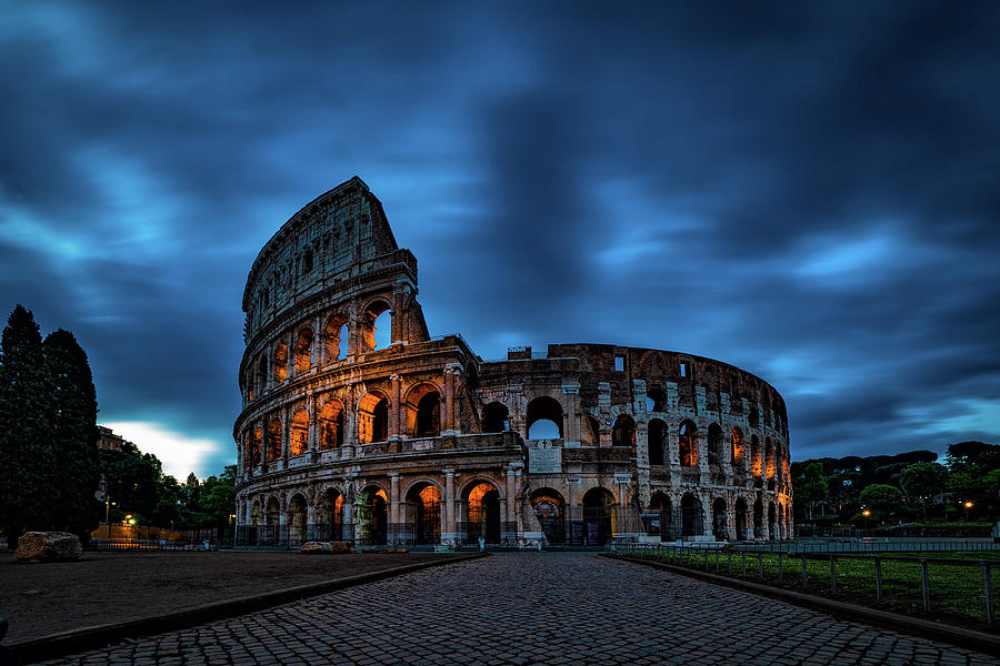 Cloudy Daybreak At The Coliseum Photograph by Chris Lord - Fine Art America