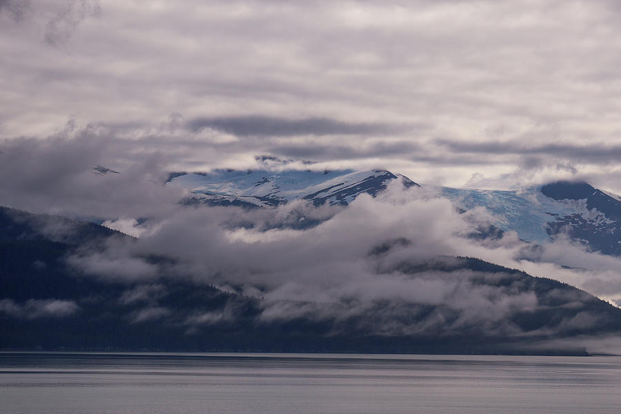 Alaska Photograph - Cloudy Fog Mountain Lunch by Ed Williams