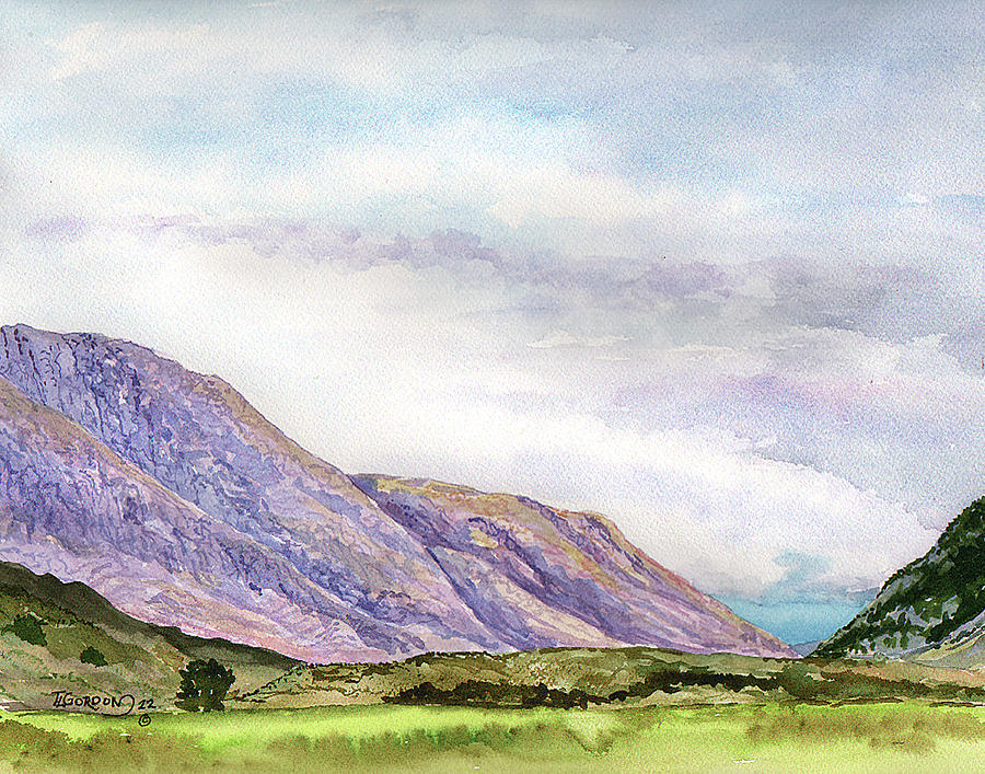 Cloudy in the highlands Painting by Timithy L Gordon