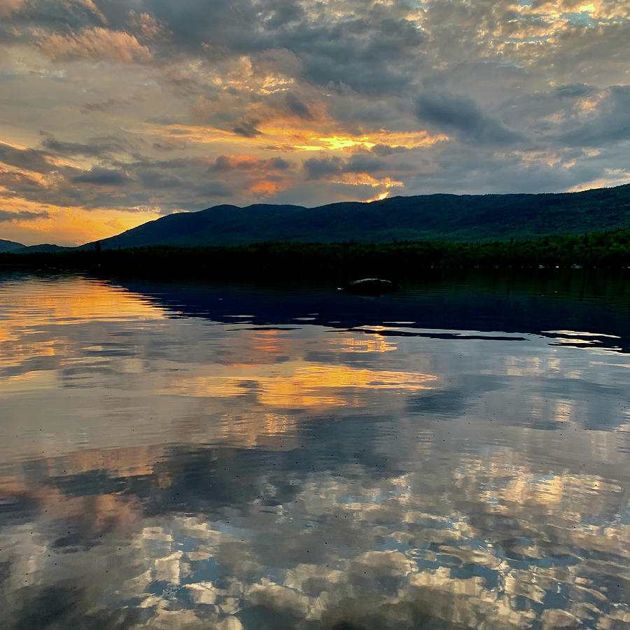 Cloudy Lake Reflections Photograph by Breton Worthington - Fine Art America