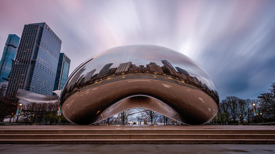 Cloudy Morning by the Bean Photograph by Adam Romanowicz
