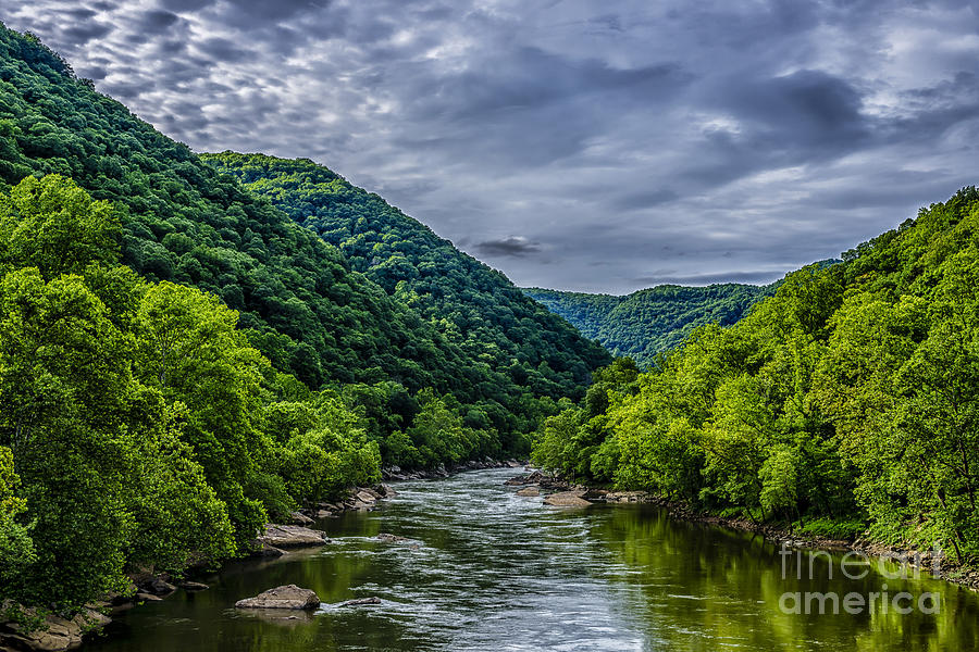 Cloudy Morning New River Gorge Photograph by Thomas R Fletcher