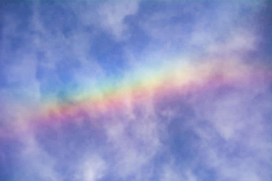 Cloudy Rainbow Photograph by Mary Ann Artz