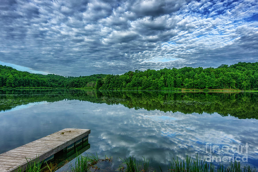 Cloudy Summer Morning at the Lake Photograph by Thomas R Fletcher