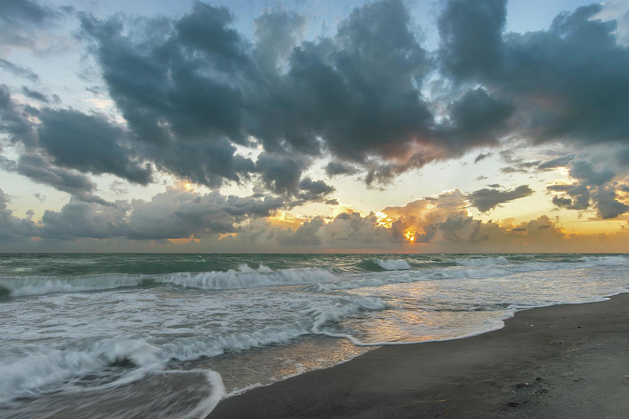 Cloudy Sundown Photograph by Russ Burch