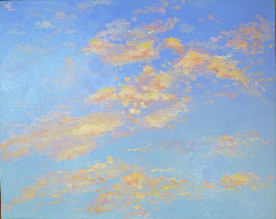 Cloudy sunrise Painting by Stan Chraminski