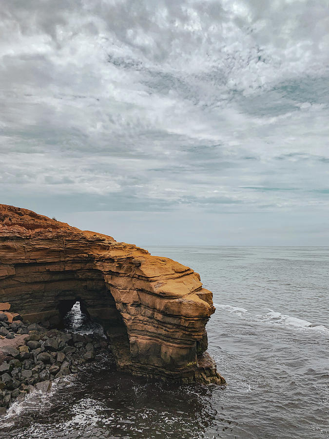 Cloudy Sunset Cliff Photograph by Destiny Rivera - Fine Art America