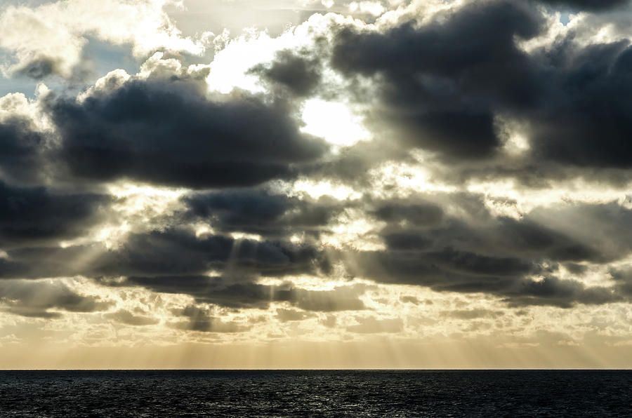 Cloudy Sunset Over The North Sea Photograph By Calado Art Pixels