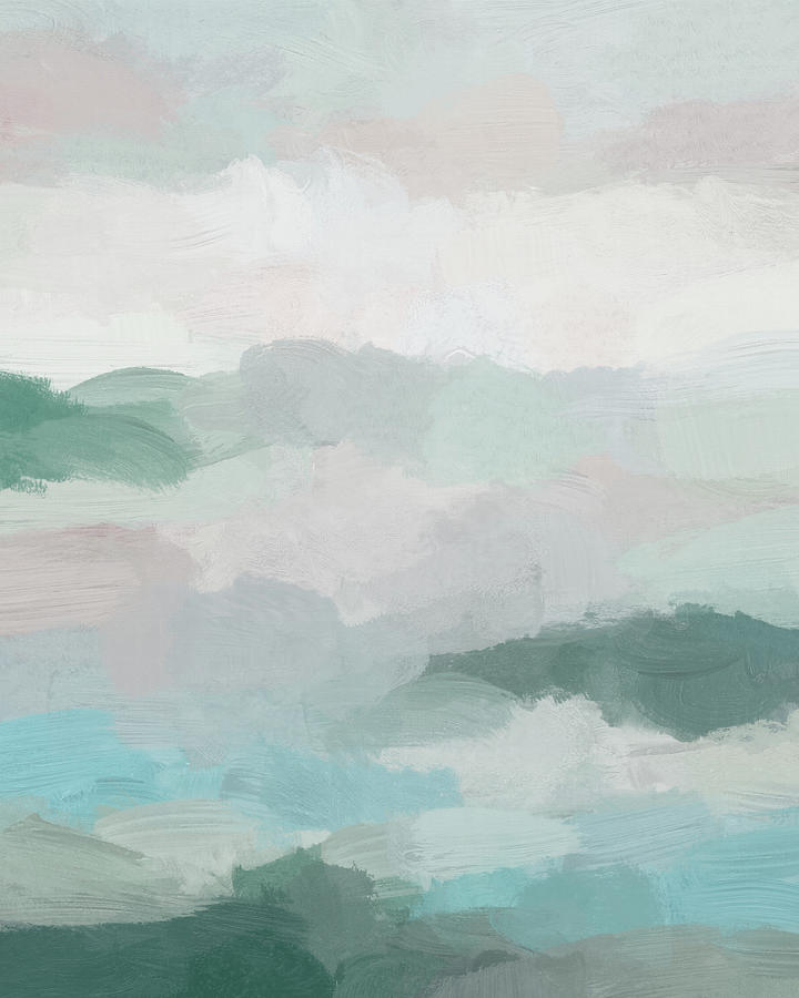 Cloudy Sunset Painting by Rachel Elise